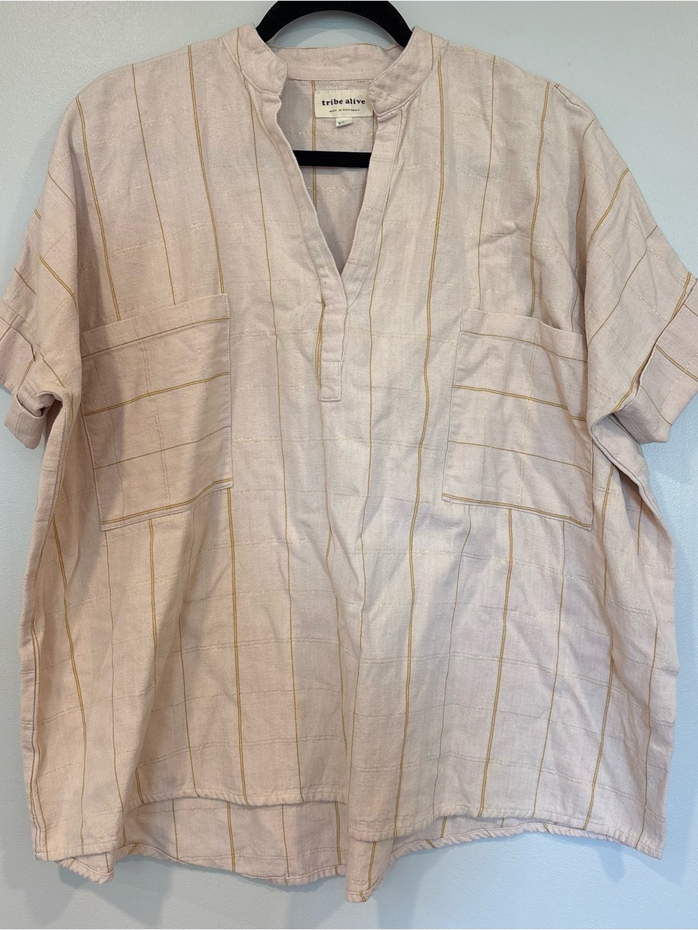 TRIBE ALIVE striped oversized tunic